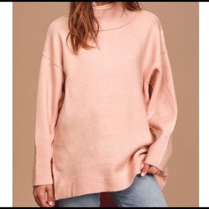 Free People Blush Pink Tunic Sweater